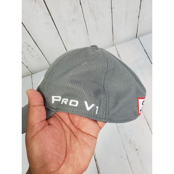 Titleist Pro V1 FJ Fitted Hat Cap Mens M/L Gray Golf Outdoors Nice Mesh - Picture 6 of 13